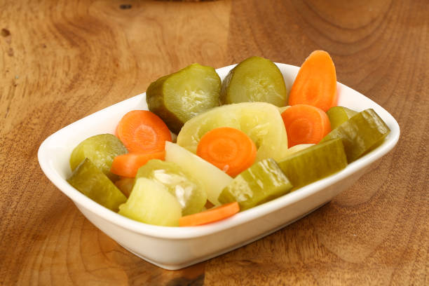 istock Pickled cucumber and carrot 946852896