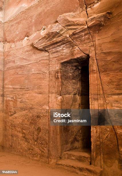 Dettaglio Nel Tempio Interno Del Tesoro Di Petra - Fotografie stock e altre immagini di Altare - Altare, Antica civiltà, Antico - Condizione