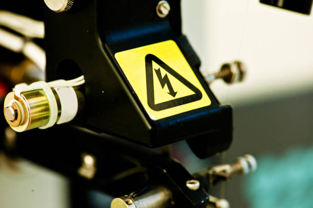 istock Warning or Hazard  Sign / Label: Electric Current, High Voltage Bolt 946874098