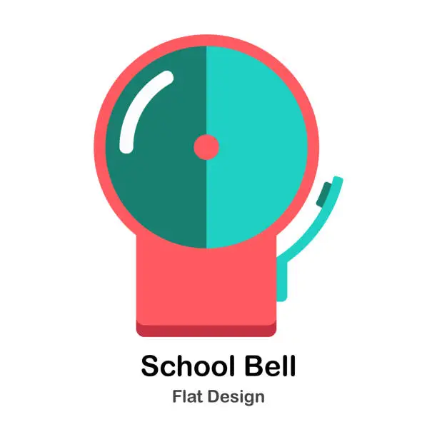 Vector illustration of School Bell