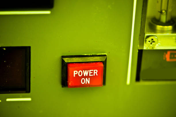 istock Warning or Hazard  Sign / Label: Power On / Off Button 946877734