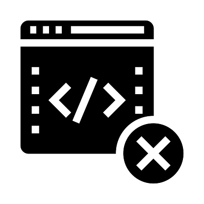 Delete Code Programs Logo Code Delete Stock Illustration - Download Image Now - Business ...