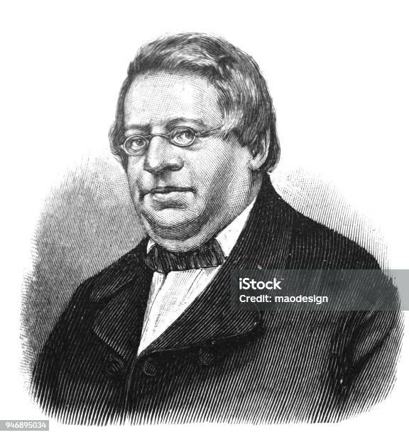 Portrait Of An Adult Man With Spectacles 1895 Stock Illustration - Download Image Now - 19th Century, Businessman, 1895