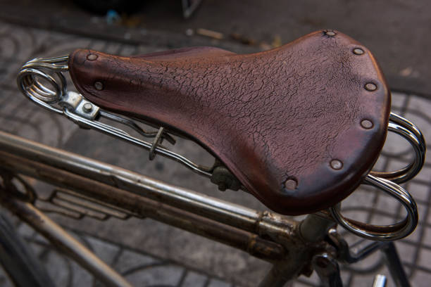 Vintage bicycle seat The saddle on the saddle