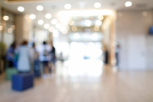 istock blurry lobby in hotel for background 946913808
