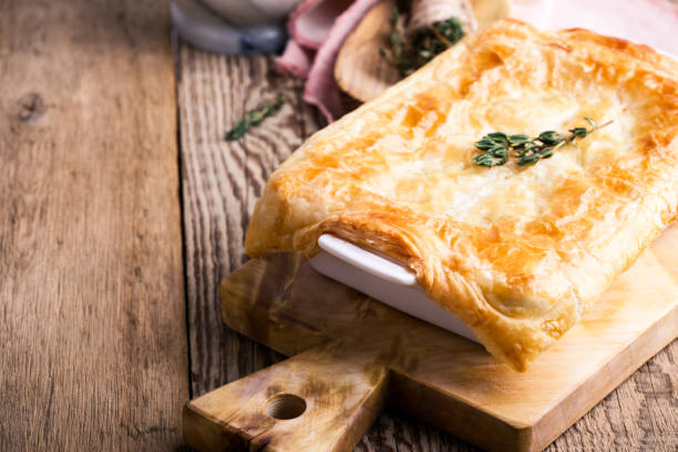 istock Chicken pot pie with vegetables and aromatic herbs 946916630