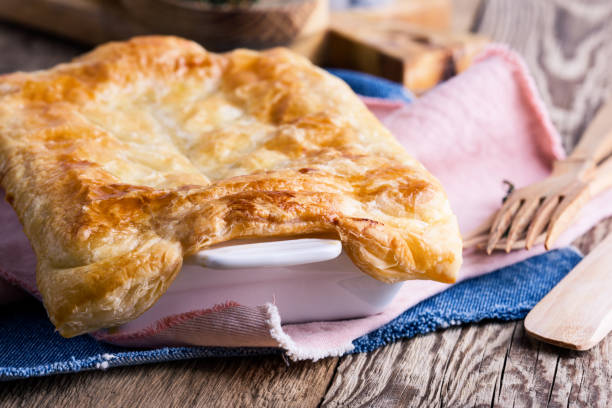 istock Chicken pot pie with vegetables and aromatic herbs 946916662