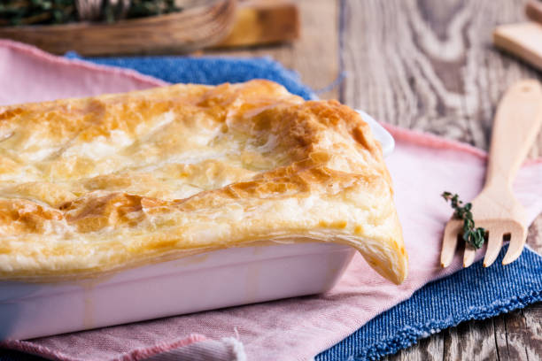 istock Chicken pot pie with vegetables and aromatic herbs 946916674