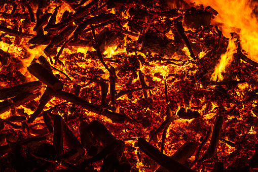 Big easter fire / campfire - highly detailed image