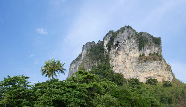 istock Limestone cliff on a Railey beach, Krabi in Thailand 946927084