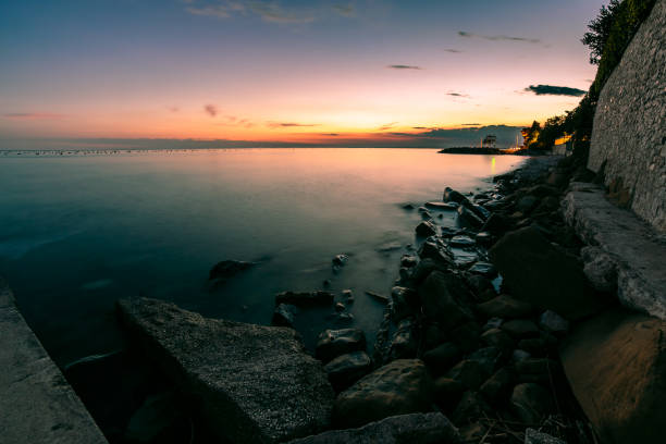 istock Sunset at the sea, Trieste 946927956