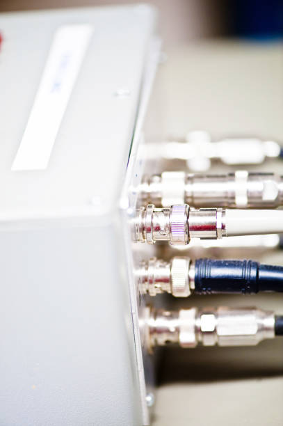 istock Measurement and Instrumentation Device: Data Acquisition (DAQ) Connectors to A Signal Analyser 946932016