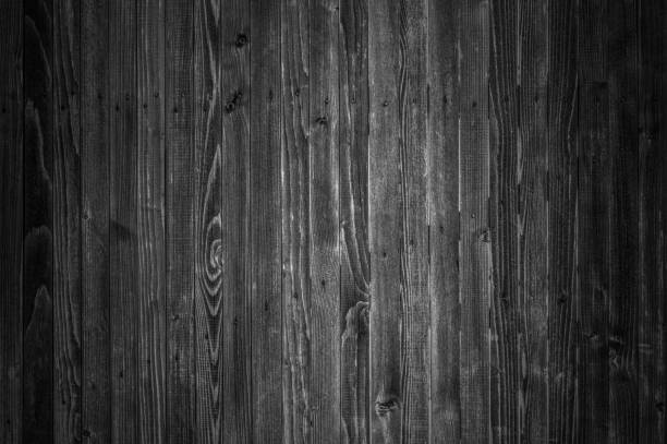 istock Wooden boards background in black and white 946934632