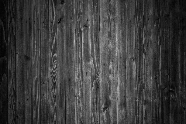 istock Wooden boards background in black and white 946935176