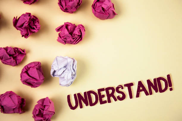 istock Writing note showing  Understand Motivational Call. Business photo showcasing Know Perceive the meaning of something written on Plain background Crumpled Paper Balls next to it. 946939018