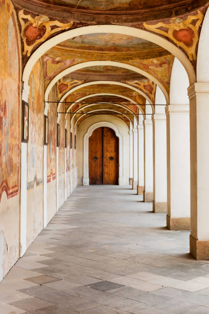 istock Small Colonnade at the Benedictine Monastery on the White Mountain in Prague 946948780
