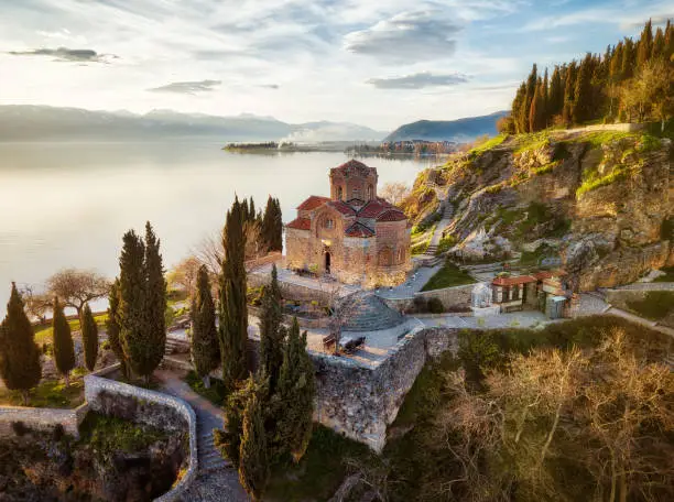 Church of St. John the Theologian -at Kaneo, Ohrid, Macedonia taken in 2015