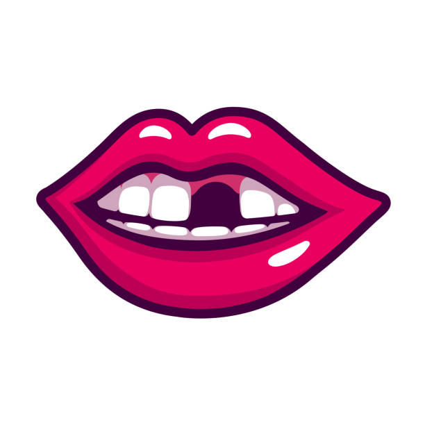 Mouth With Missing Tooth Stock Illustration - Download Image Now - Gap  Toothed, Teeth, Absence - iStock