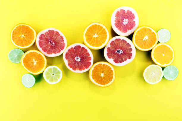 istock Citrus fruits with orange, lemon, grapefruit and lime 946957780