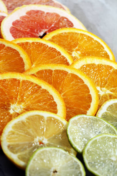 istock Citrus fruits with orange, lemon, grapefruit and lime 946958080