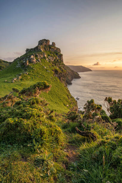 istock Stunning Valley Of The Rocks landscape in Devon during Summer sunset 946965074
