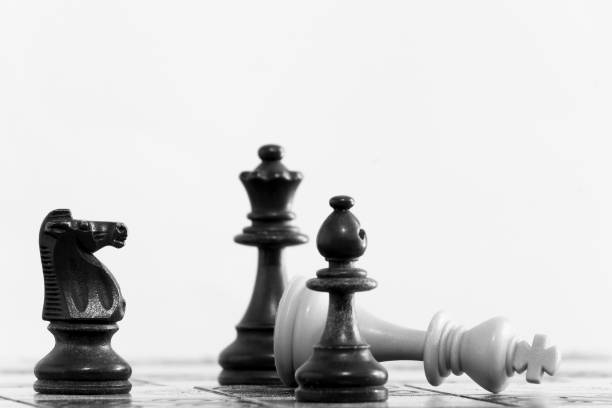istock Chess photographed on a chessboard 946995680