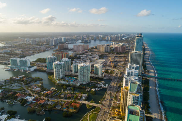istock Aerial image South Florida coastal scene 946997222