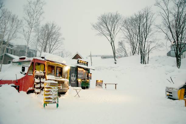 Food trucks in Niseko, Japan