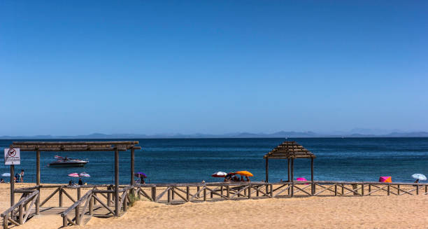 istock wooden footbridge on the beach sand 947000740
