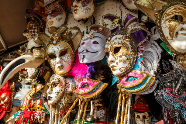 istock Venetian masks in store display in Venice, Italy, 2016 947008344