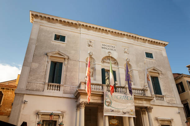 Teatro La Fenice opera house in Venice, Italy, 2016 stock photo