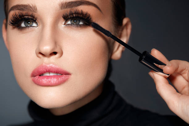 istock Beautiful Girl With Beauty Face, Makeup And Long Black Eyelashes 947026708