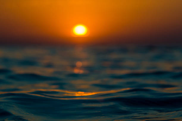 istock Amazing sea sunset, the sun, waves, clouds 947027006