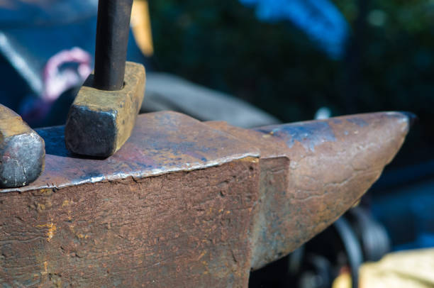 istock blacksmith tools and fixtures for hand forged metal 947029878