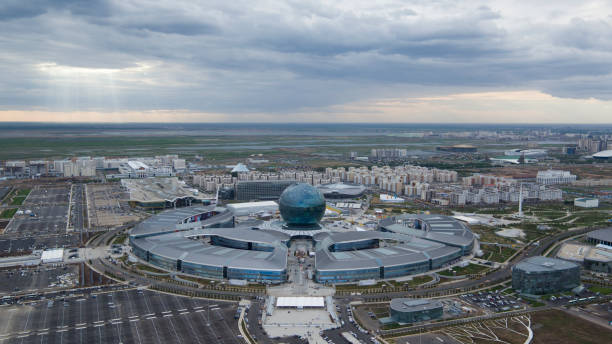 Kazakhistan Astana aera aerial photo