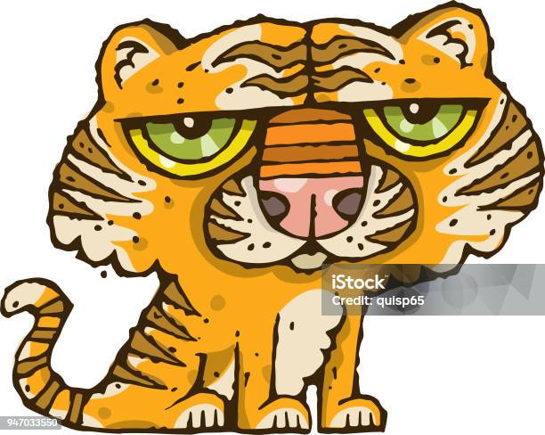 Tiger Stock Illustration - Download Image Now - Cute, Tiger, Animal