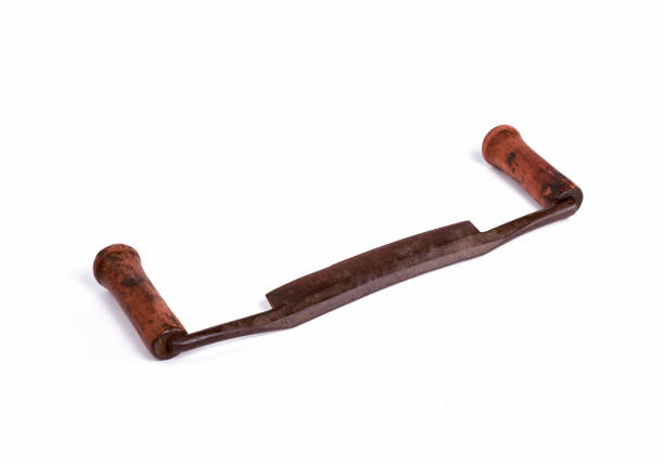 istock Old Draw Knife with Wood Handles. 947041690