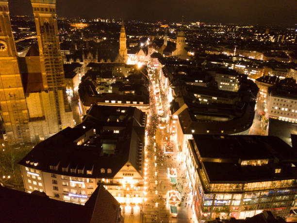 istock Munich Christmas Market from above 947054478