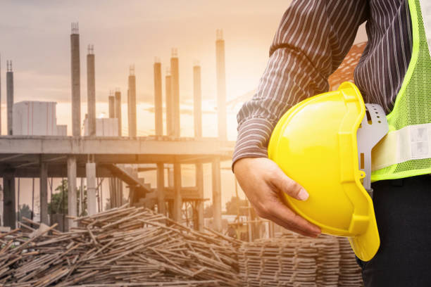 istock Asian business man construction engineer worker at house building site 947054606