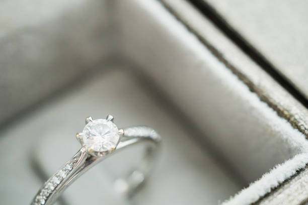 istock close up luxury wedding diamond ring in jewelry gift box 947054914