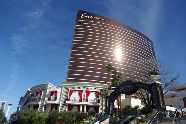 Wynn Hotel and Casino - Las Vegas, Nevada, USA Las Vegas, Nevada - January 19, 1011: Working round-the-clock modern Vegas hotels and casinos Wynn and Encore in Las Vegas, Nevada. wynn las vegas stock pictures, royalty-free photos & images
