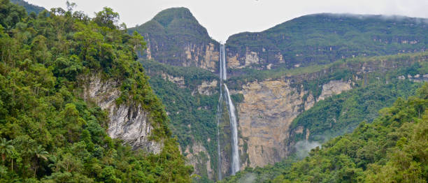 istock Gocta waterfall, 771m high. Chachapoyas, Amazonas, Peru 947058970