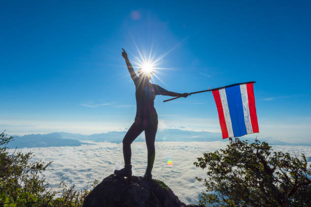 istock Silhouette sunrise on Doi Luang Chiang Dao in thailand. 947075400