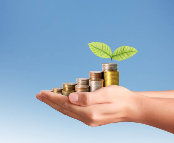 istock Hand human hand putting coin to money 947078896