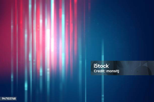 Blue Geometric Shape Abstract Technology Background Stock Photo - Download Image Now