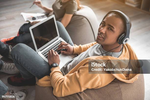 Staff Using Technology Employee Using Modern Technology At Work Stock Photo - Download Image ...