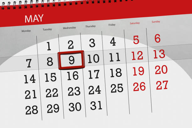 istock The daily business calendar page 2018 May 9 947127916