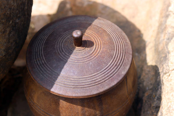 istock Close-up image of metal caldron. 947144608