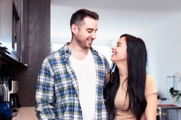 istock Looking into each other's eyes and smiling 947155838