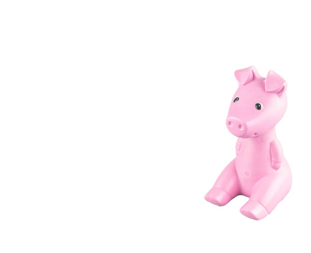 istock Pink Piggy Bank on White Backround 947157340